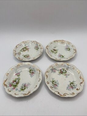Vintage J&G Meakin Hanley England Small Fruit Dessert Bowls Plates Set of 4